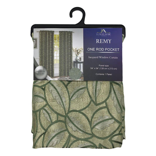 Cortina Luxury Remy Con Rod Pocket de 54" x 84" - Lima Claro