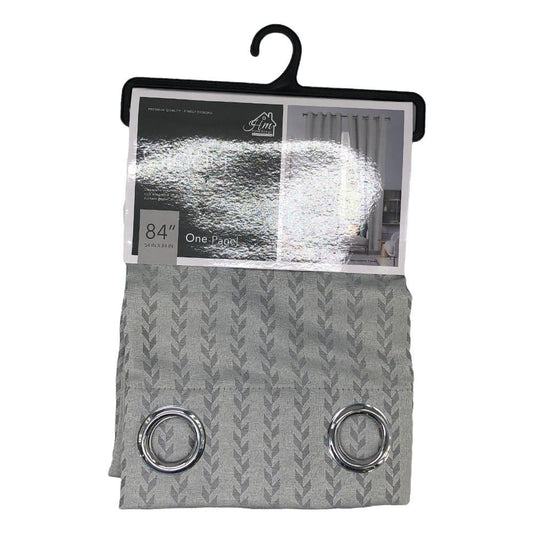 Cortina Home Design Cindy Con Aros 54" x 84" - Gris Claro