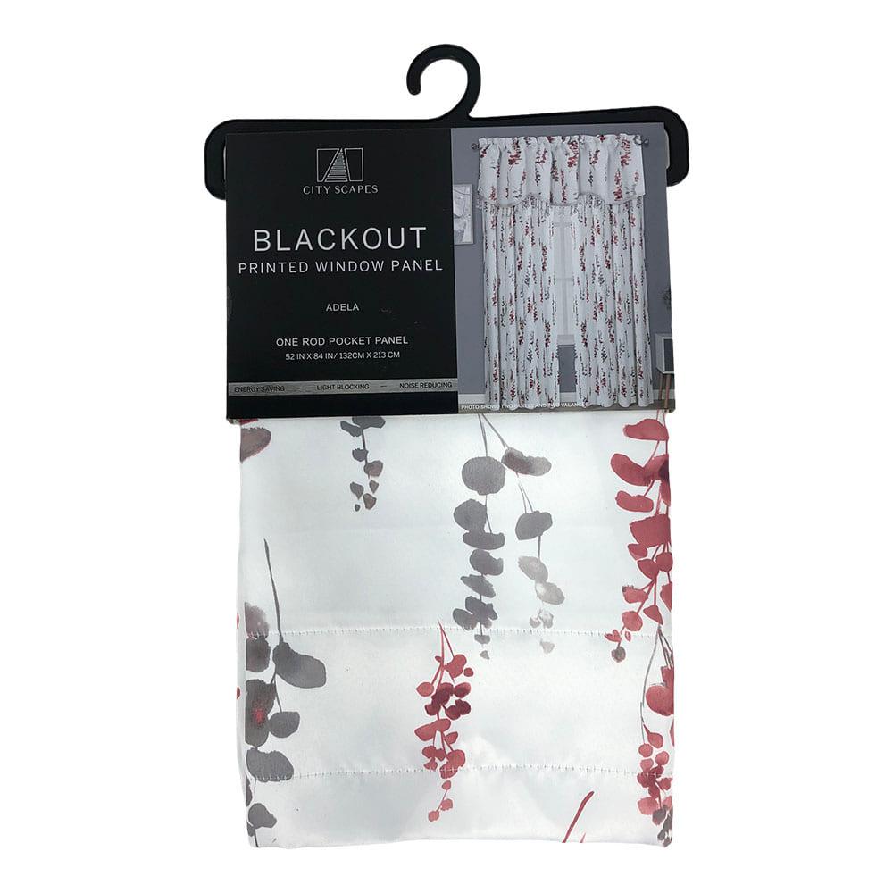 Cortina Adela Regal Home Blackout de 52" x 84" - Rojo