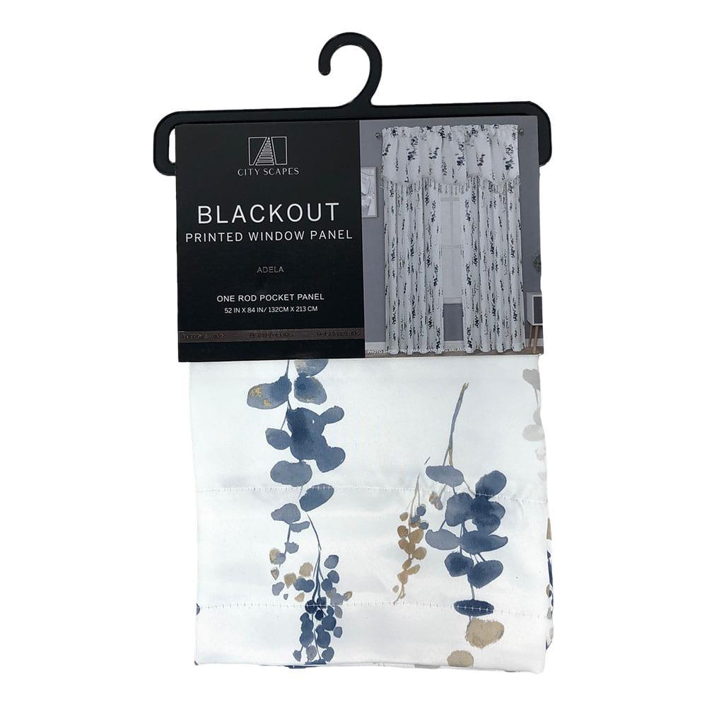 Cortina Adela Regal Home Blackout de 52" x 84" - Azul Marino