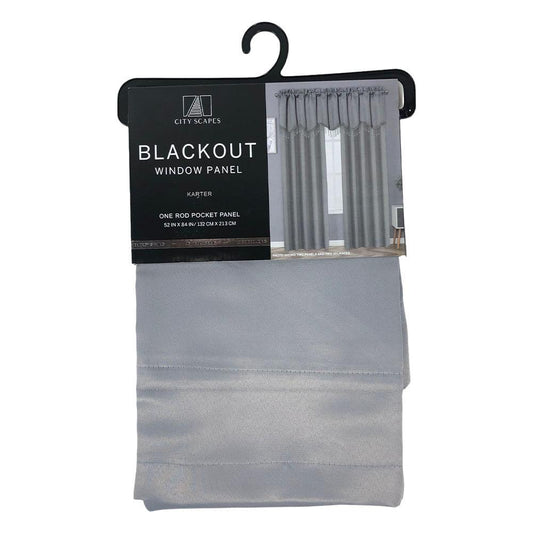 Cortina Karter Regal Home Con Rod Pocket Blackout 52" x 84" - Gris