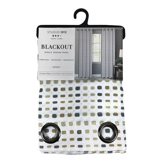 Cortina Sidney Regal Home Blackout Con Aros de 54" x 84" - Blanco