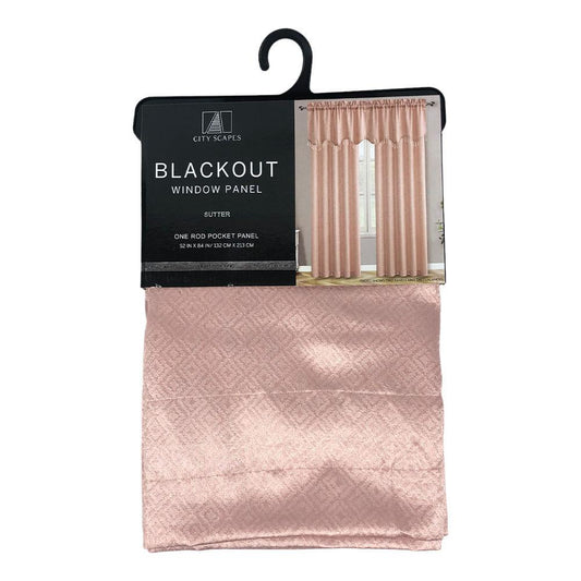 Cortina Regal Home Blackout Rod Pocket de 52" x 84" - Rose Gold