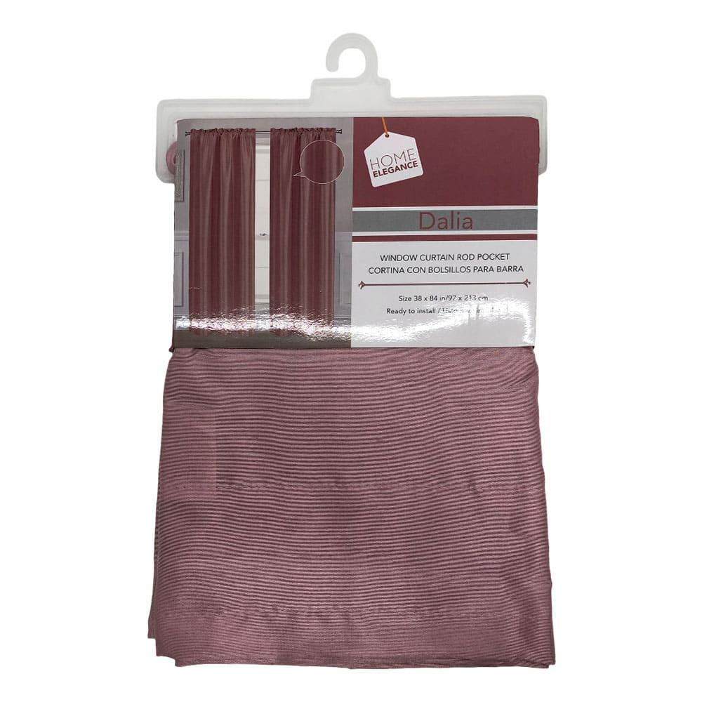 Cortina Home Elegance Dalia 38" x 84" - Rosa Claro