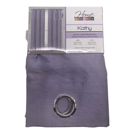 Cortina Home Accents Kathy Con Aros 55" x 84" - Lila