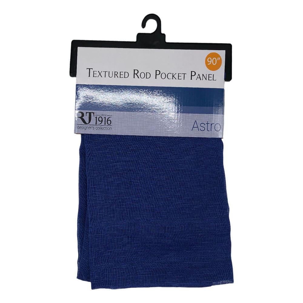 Cortina Rt Designer Astro Con Rod Pocket de 54" x 90" - Azul
