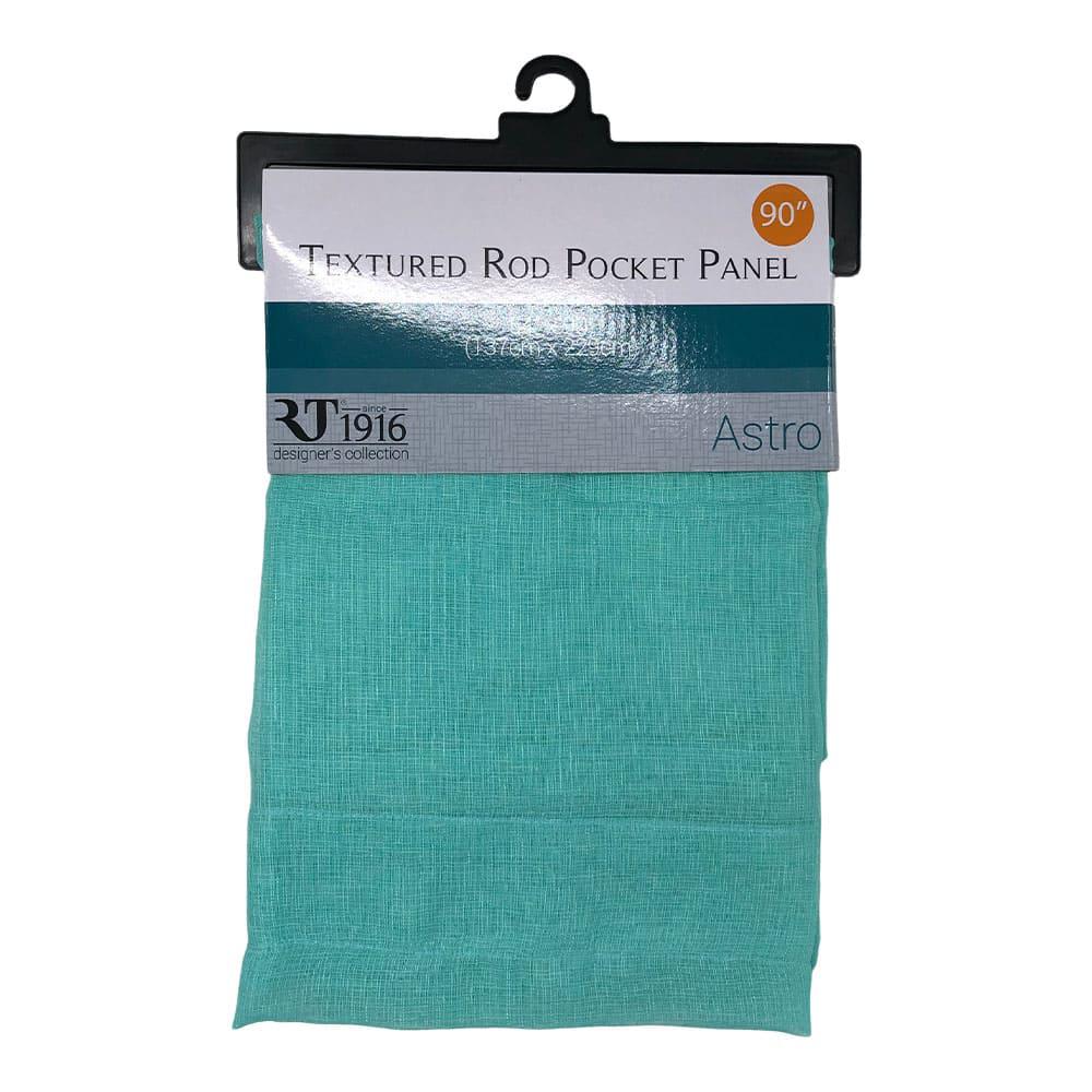Cortina Rt Designer Astro Con Rod Pocket de 54" x 90" - Menta