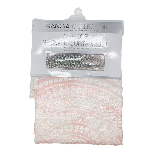 Cortina Para Baño Estex Francia de Tela 13 Piezas 70" x 72"