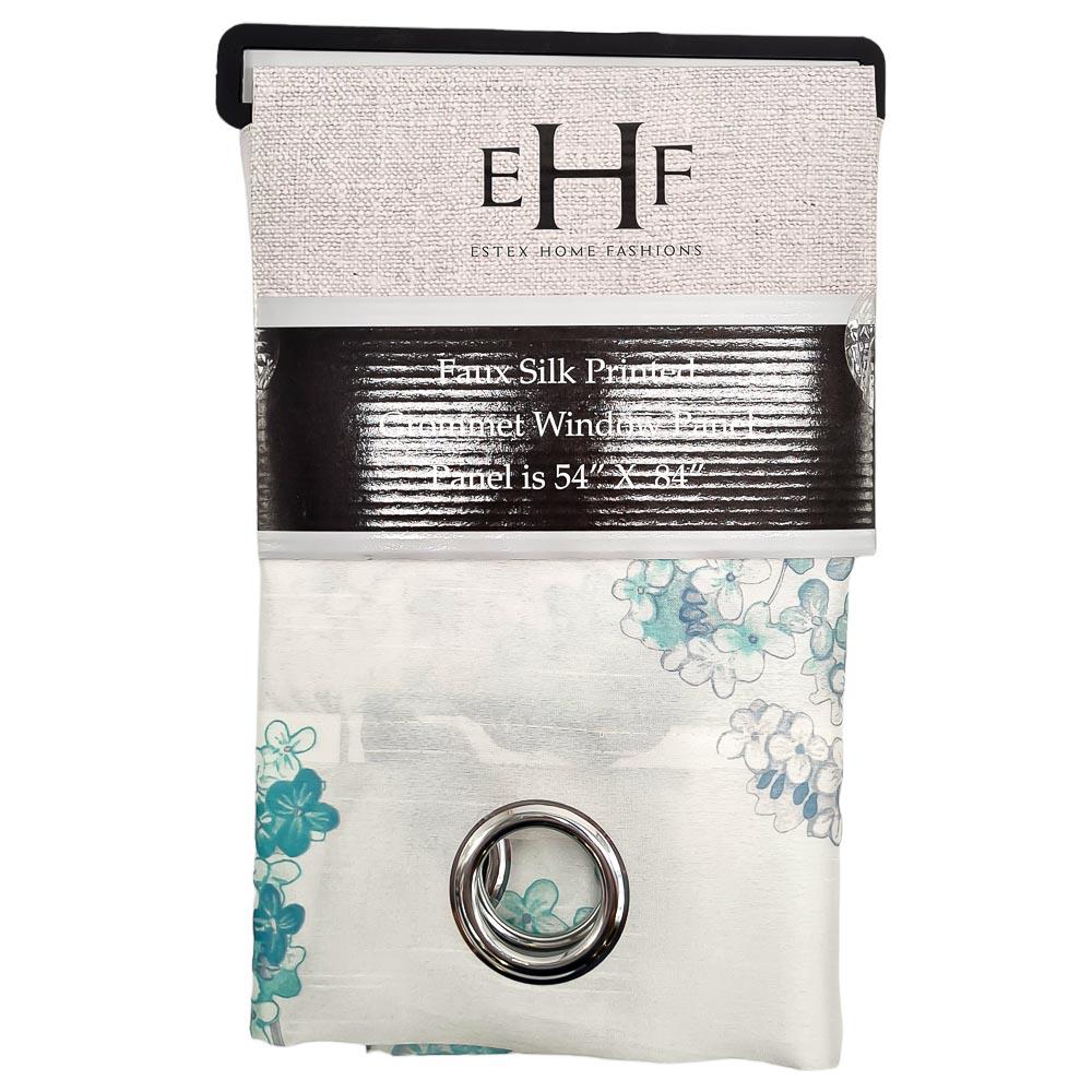 Cortina Estex Tansy Con Aros 54" x 84" - Aguamarina Oscuro