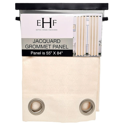 Cortina Estex Dayana Con Aros 55" x 84" - Beige