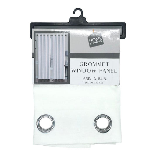 Cortina Home Elegance Elian 54" x 84" C/Aros - Blanco