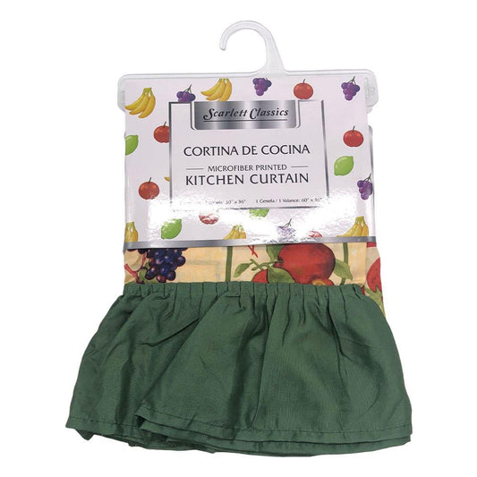 Cortina Para Cocina Scarlett Classic 3 Piezas