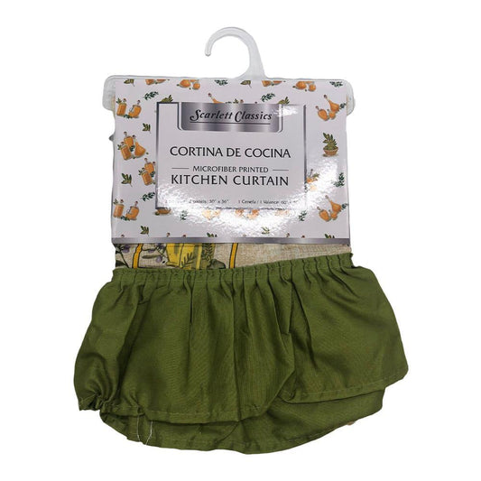 Cortina de Cocina Scarlett Classics 3 Piezas