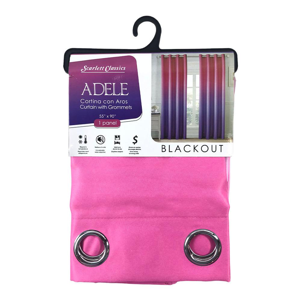 Cortina Scarlett Classics Adele Blackout de 55" x 90" - Rosa