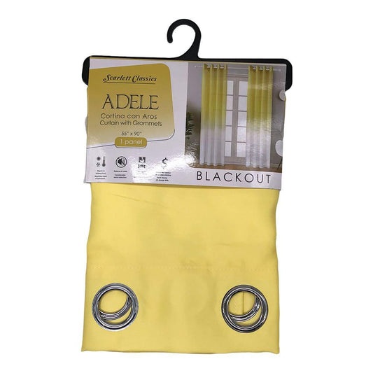 Cortina Scarlett Classics Adele Blackout de 55" x 90" - Amarillo Claro