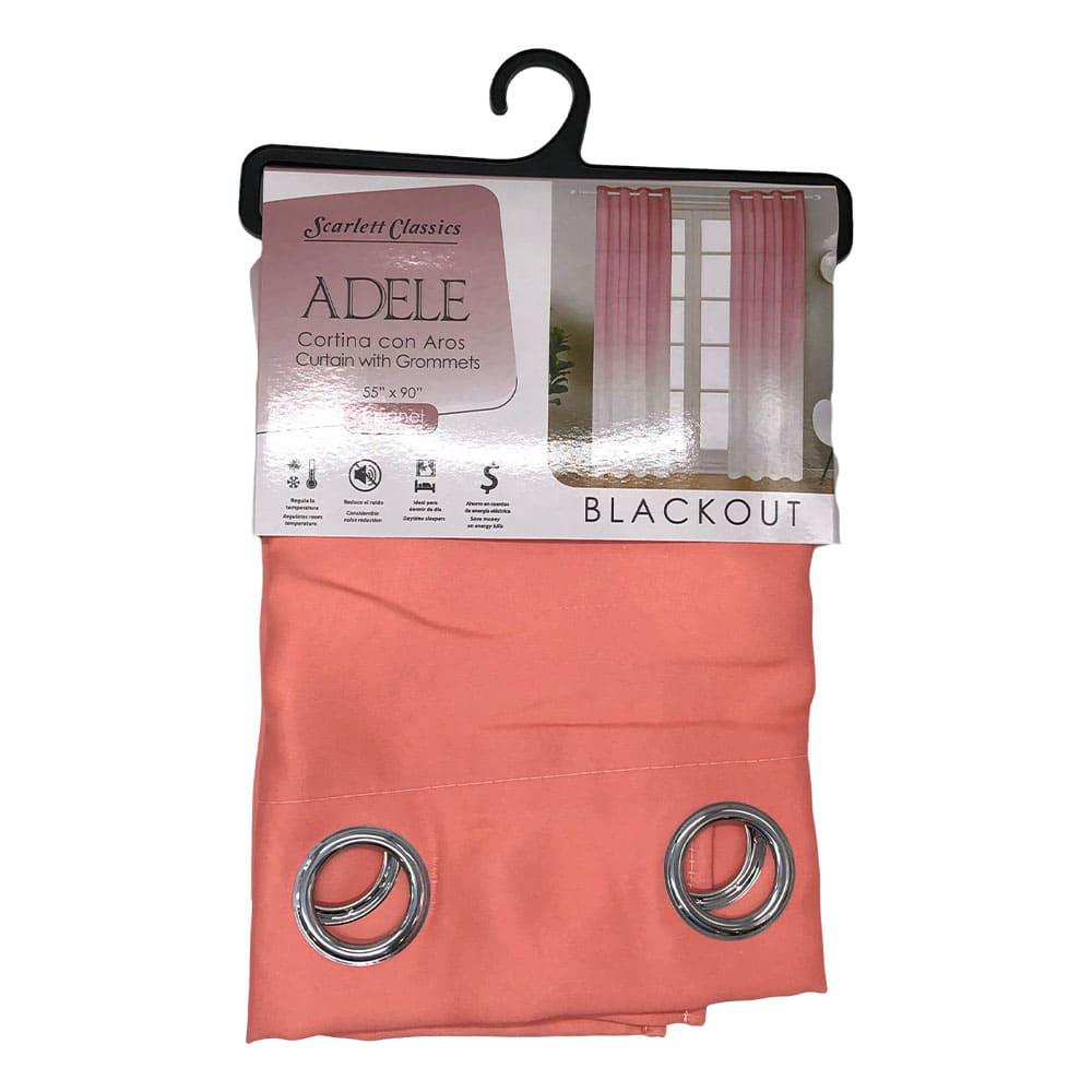 Cortina Scarlett Classics Adele Blackout de 55" x 90" - Durazno