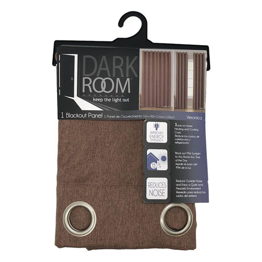 Cortina Victoria Classics Veronica Blackout 52" x 90" - Chocolate Claro