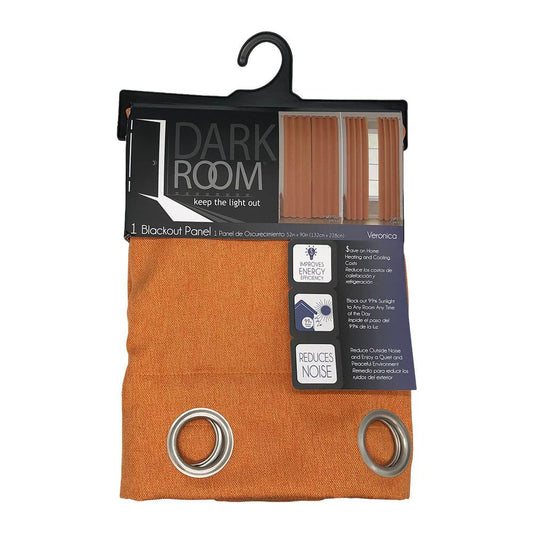 Cortina Victoria Classics Veronica Blackout 52" x 90" - Naranja Claro