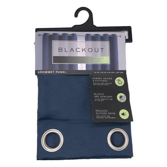 Cortina Victoria Classics Apollo Blackout de 55" x 90" - Azul Marino