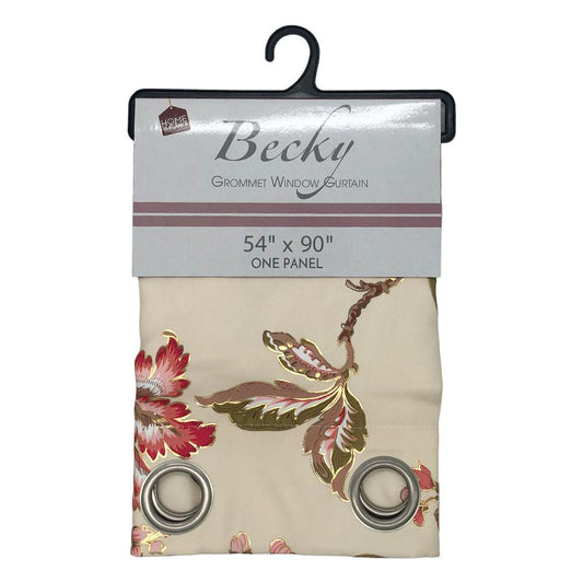 Cortina Becky Home Elegance Blackout Estampado 54" x 90" - Sandía