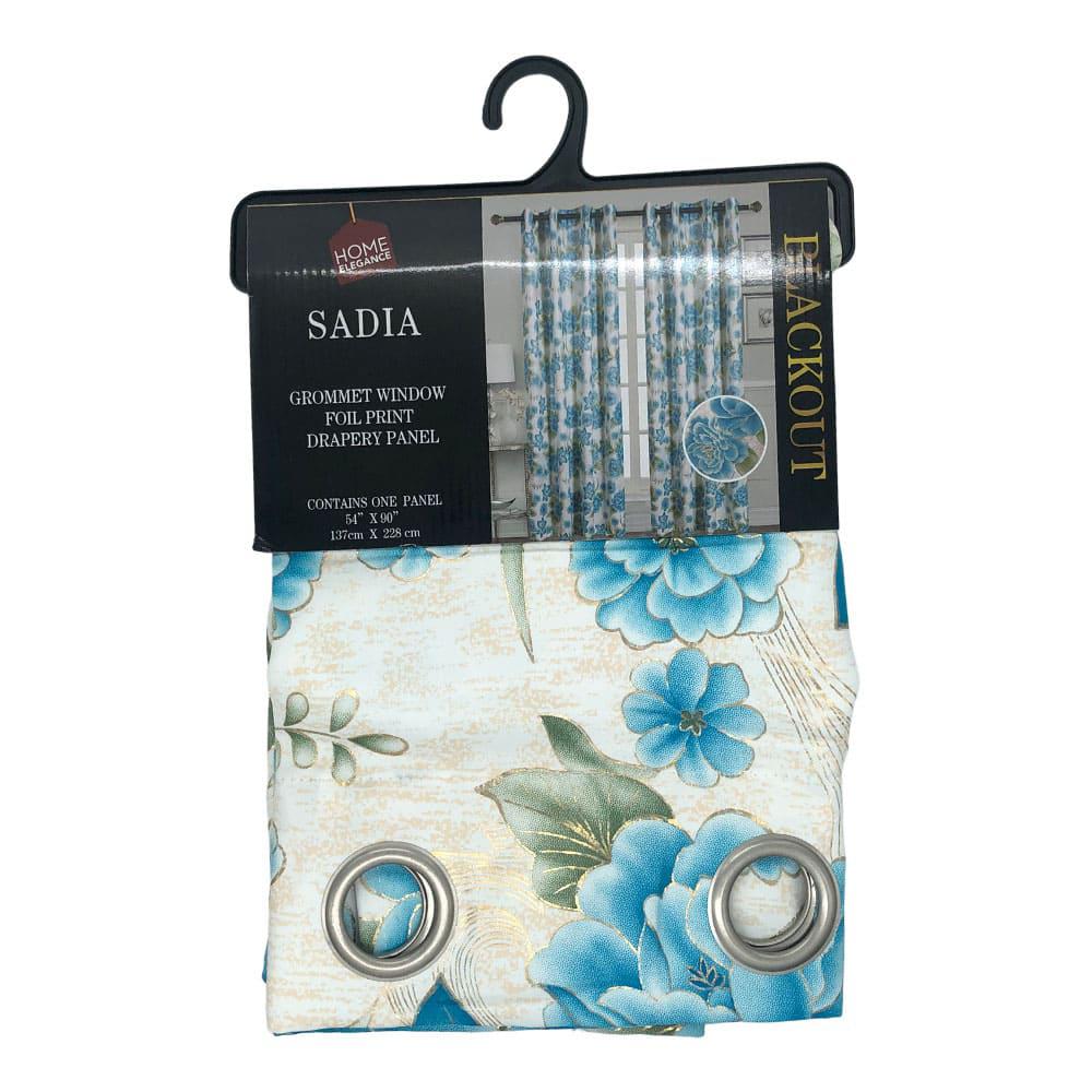 Cortina Sadia Home Elegance Blackout Estampado 54" x 90" - Azul