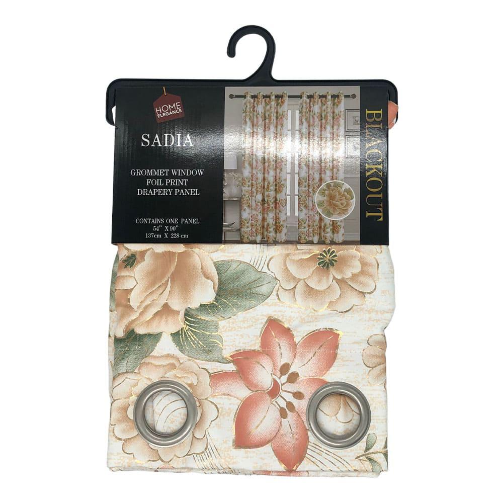 Cortina Sadia Home Elegance Blackout Estampado 54" x 90" - Trigo