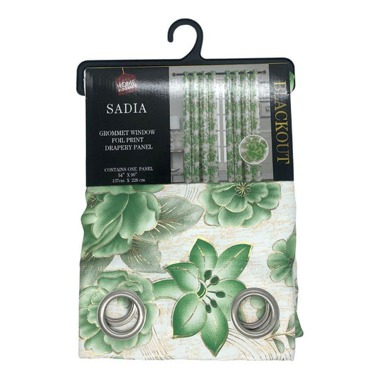 Cortina Sadia Home Elegance Blackout Estampado 54" x 90" - Lima Oscuro