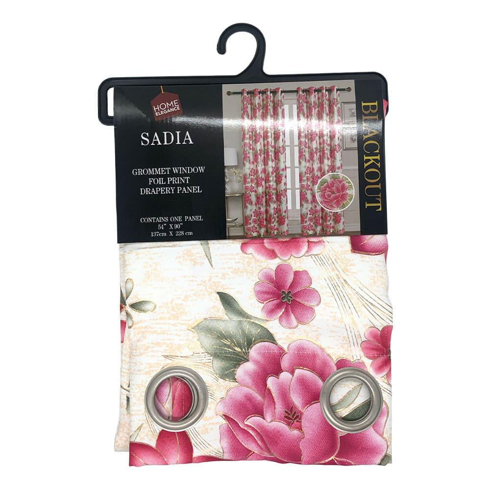 Cortina Sadia Home Elegance Blackout Estampado 54" x 90" - Fucsia