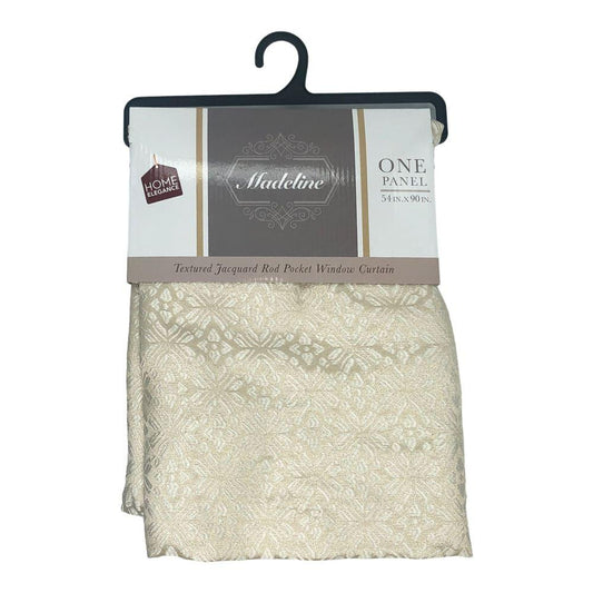 Cortina Madeline Home Elegance Con Rod Pocket 54" x 90" - Beige