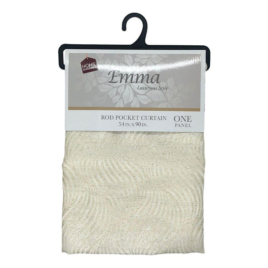 Cortina Emma Home Elegance Con Rod Pocket 54" x 90" - Beige