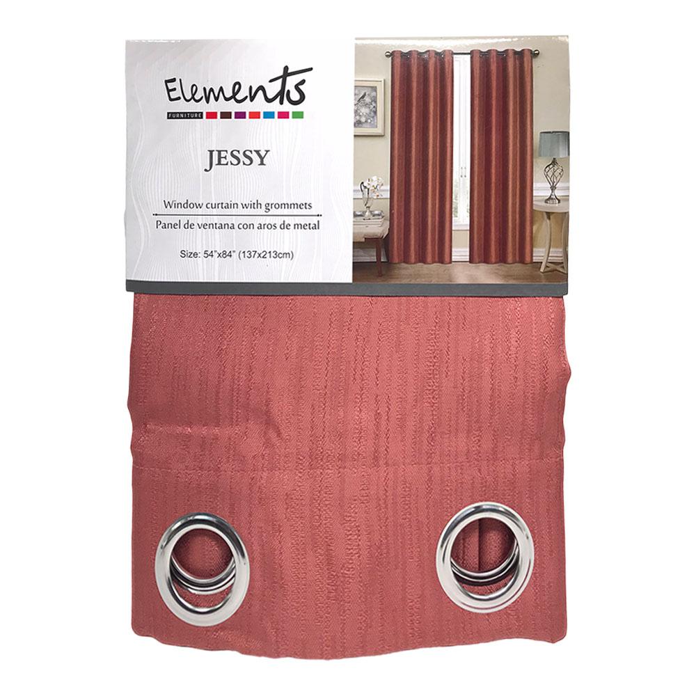 Cortina Elements Furniture Jessy Con Aros 54" x 84" - Marrón