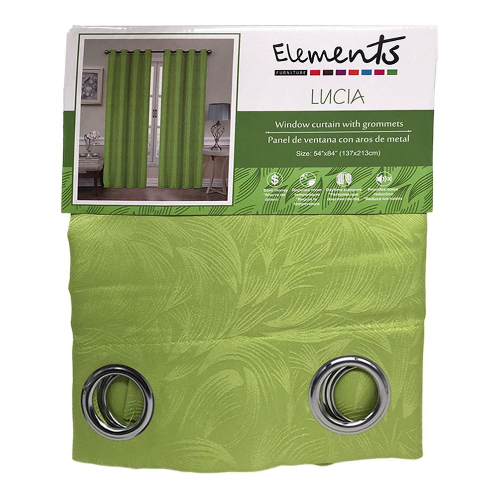 Cortina Elements Furniture Lucia Con Aros 54" x 84" - Lima Claro