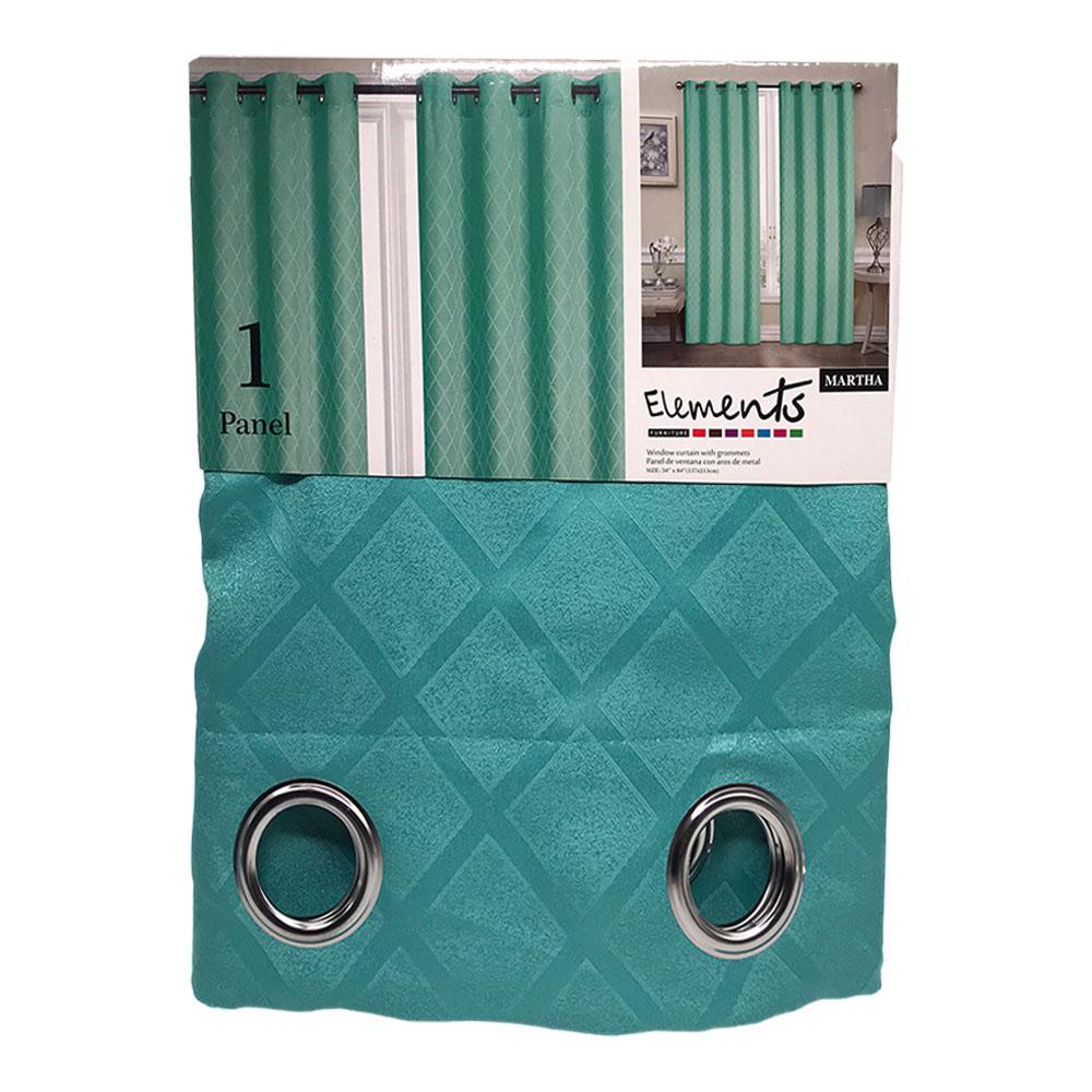 Cortina Elements Furniture Martha Con Aros 54" x 84" - Menta