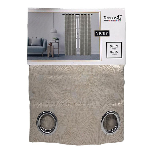 Cortina Elements Furniture Vicky Con Aros 54" x 84" - Beige