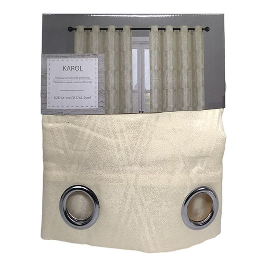 Cortina Elements Furniture Karol Con Aros 54" x 84" - Beige