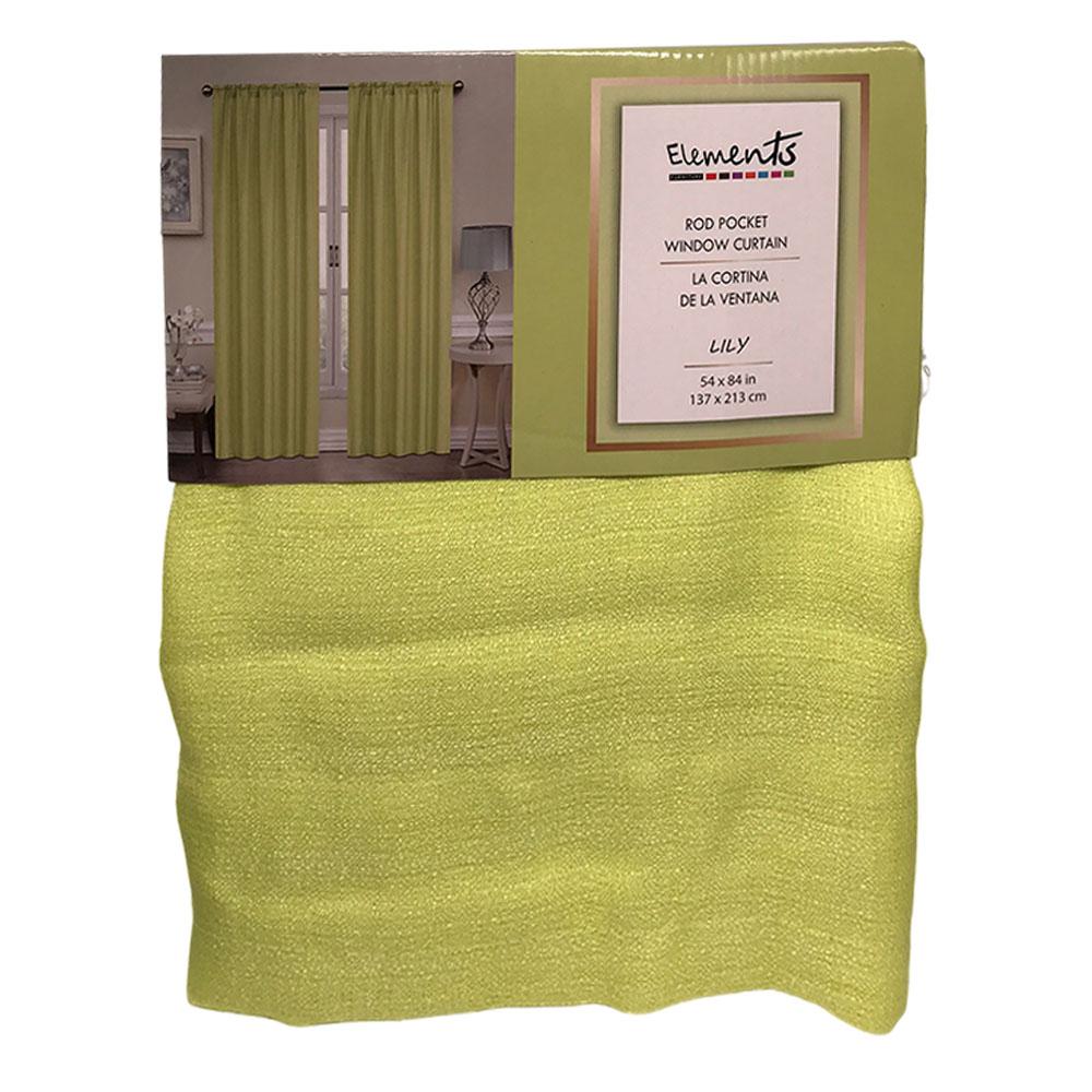 Cortina Elements Furniture Lily Con Rod Pocket 54" x 84" - Lima Claro