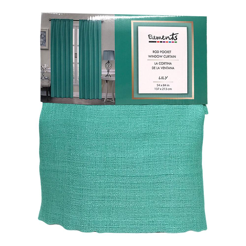 Cortina Elements Furniture Lily Con Rod Pocket 54" x 84" - Menta