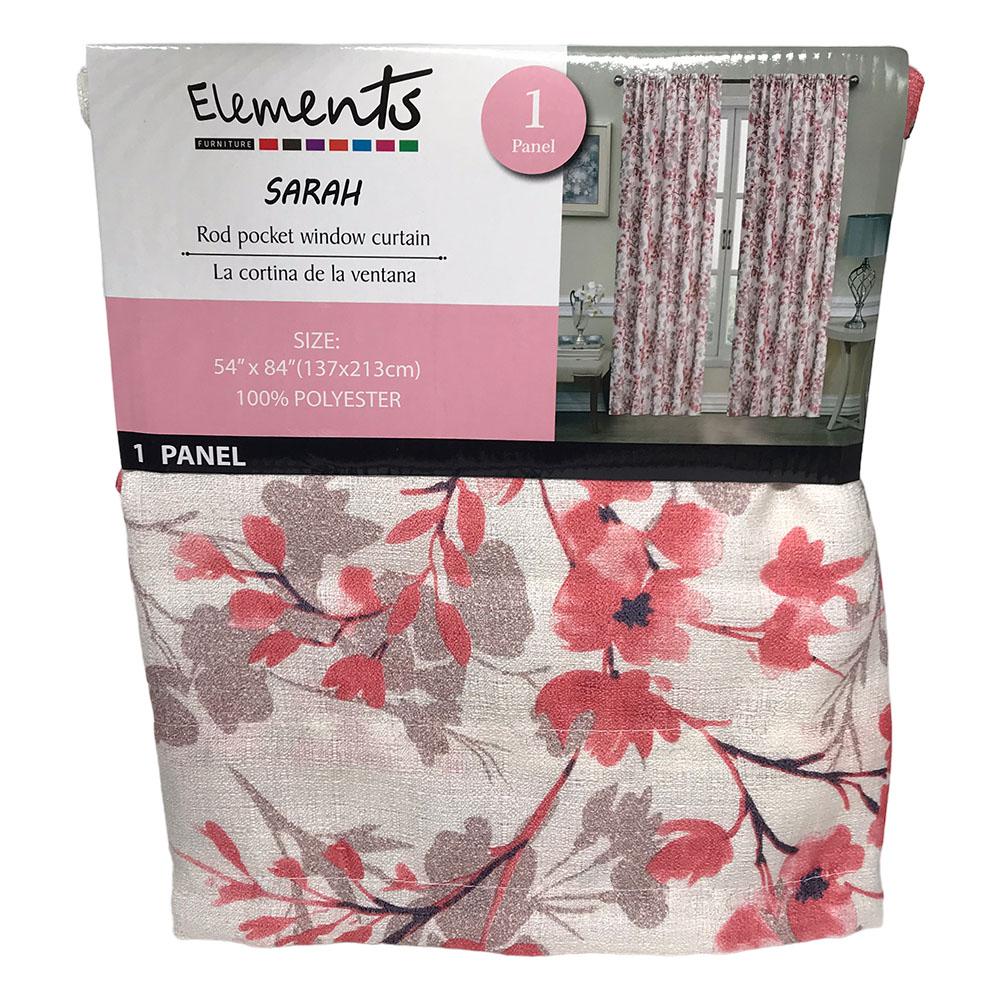 Cortina Elements Furniture Sarah Con Aros 54" x 84" - Coral