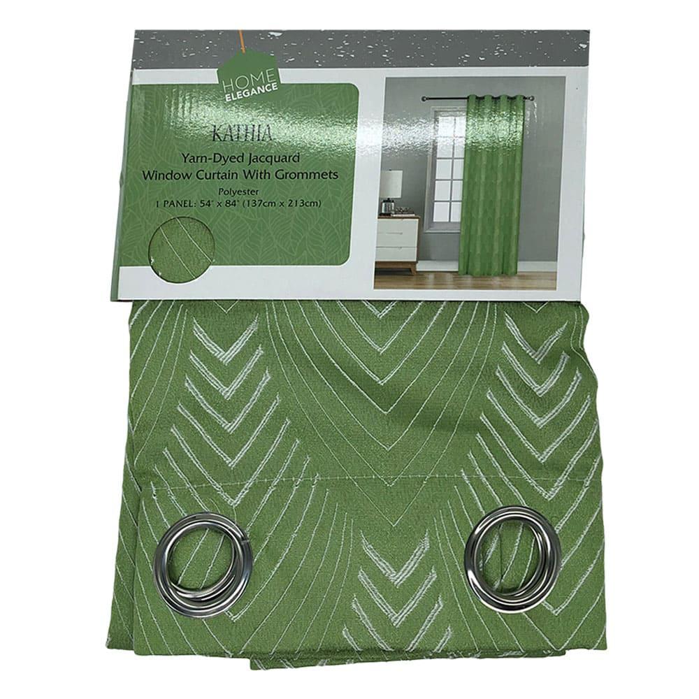 Cortina Kathia Home Elegance Con Aros 54" x 84" - Lima Claro