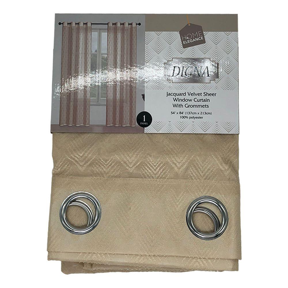 Cortina Digna Home Elegance Con Aros 54" x 84" - Beige