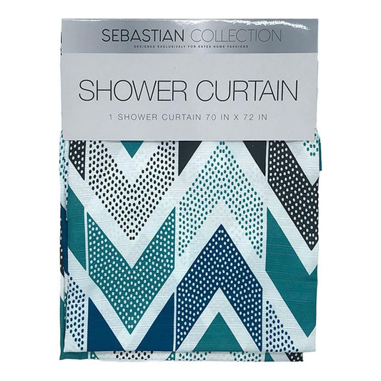 Cortina Para Baño Estex de Tela Estampada 70" x 72"