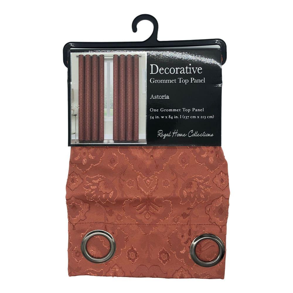 Cortina Astoria Regal Home Con Aros 54" x 84" - Marrón