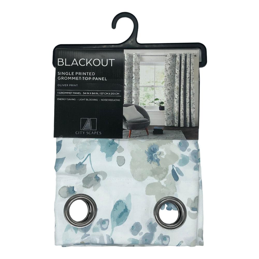 Cortina Oliver Regal Home Blackout Con Aros 54" x 84" - Aguamarina