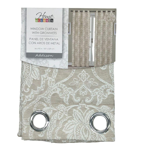 Cortina Home Accents Addison 54" X 90" Beige C/Aros