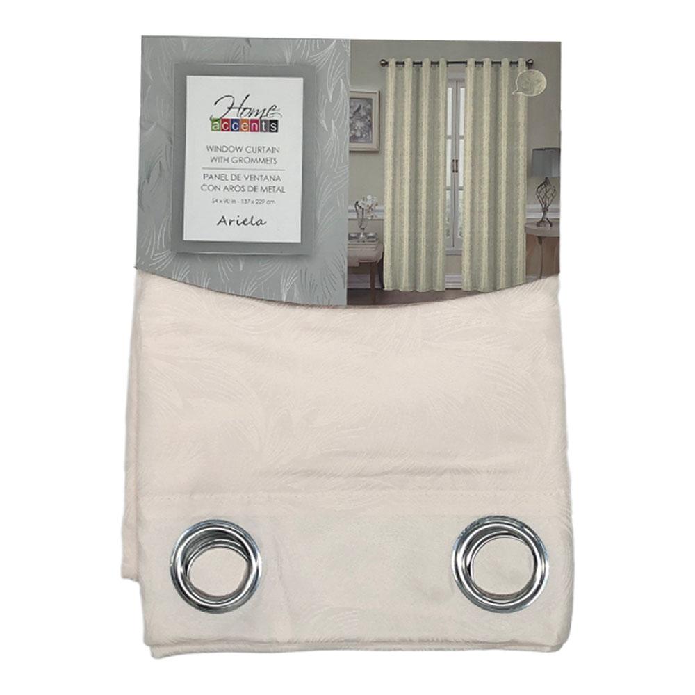 Cortina Home Acennts Ariela 54" X 90" C/Aros - Rosa Claro