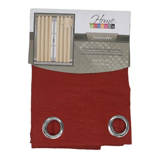 Cortina Home Accents Jennifer Con Aros 54" x 90" - Naranja