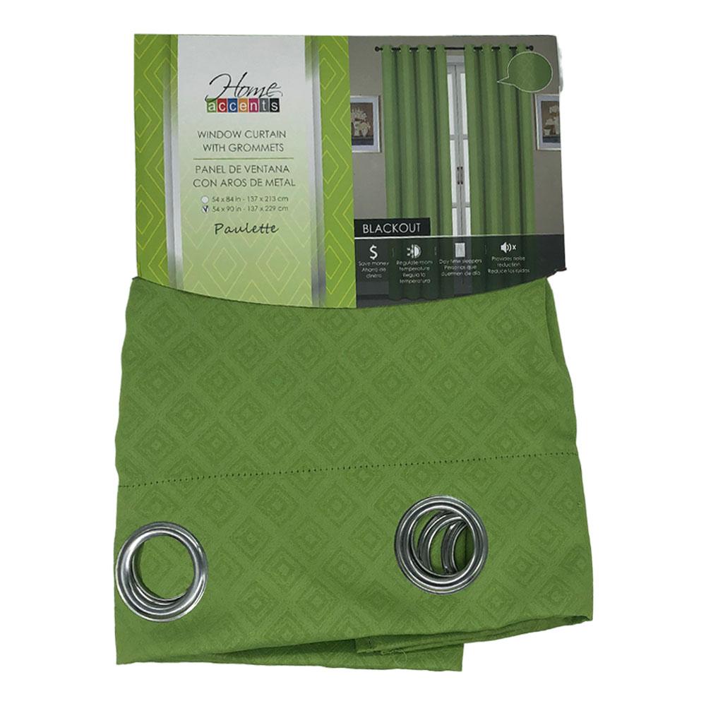 Cortina Home Accents Paulette Blackout Con Aros 54" x 90" - Lima Claro