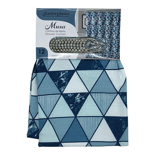 Cortina Para Baño Scarlett Classics de Tela 13 Piezas - Surtido