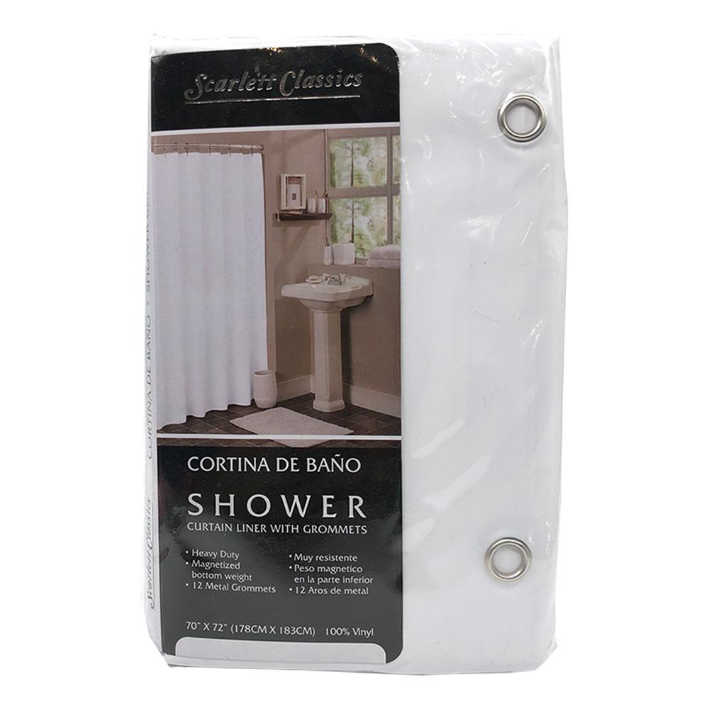 Cortina Para Baño Scarlett Classics de Peva - Blanco