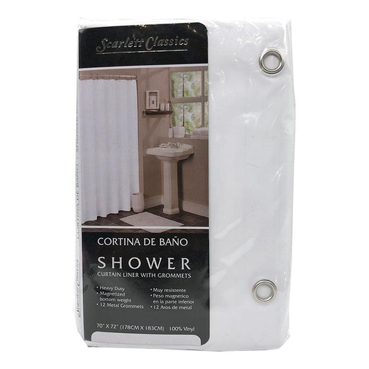 Cortina Para Baño Scarlett Classics de Peva - Blanco